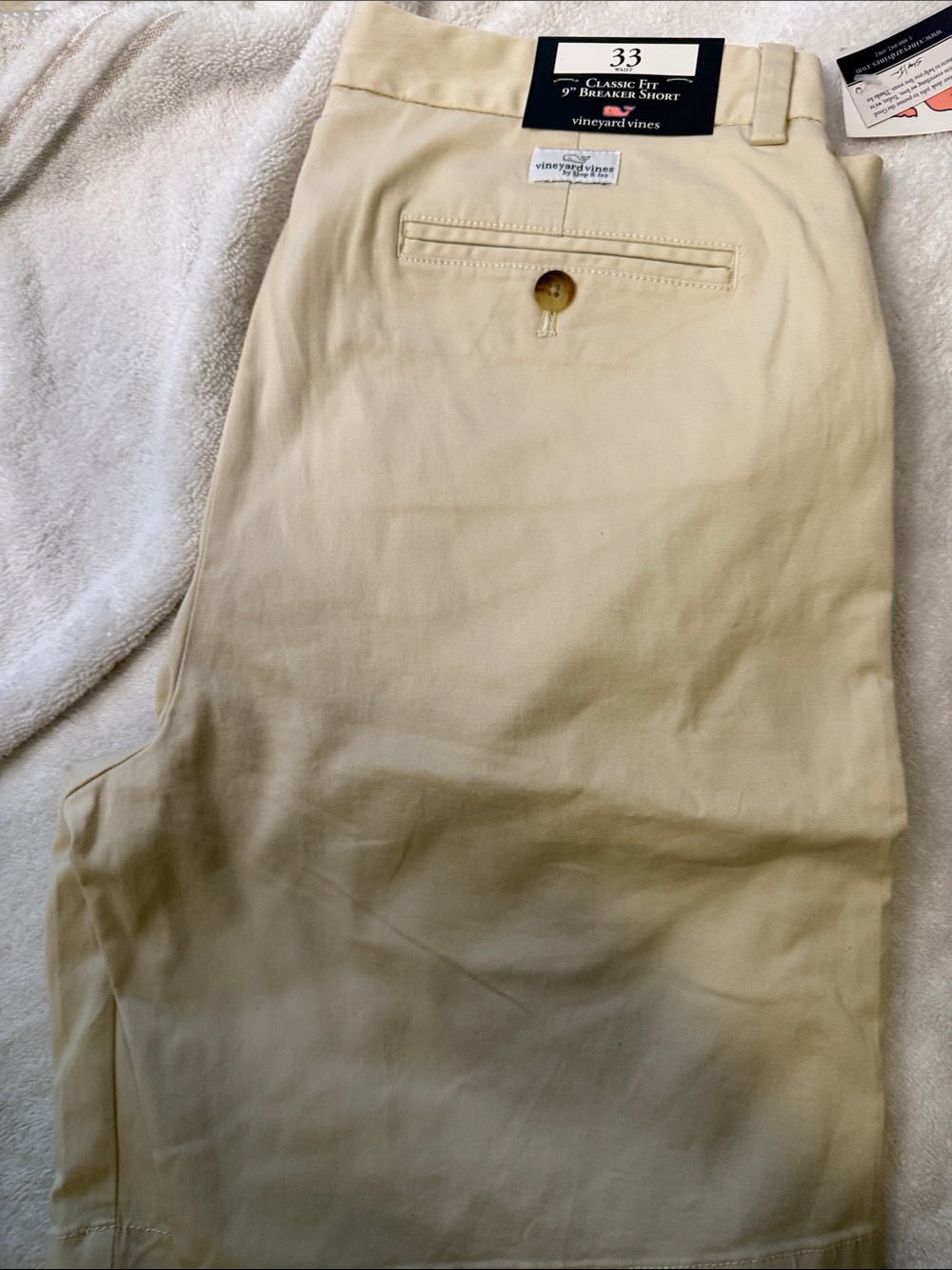 Vineyard Vines Beige/Tan Cotton Chino Shorts - Picture 4 of 4